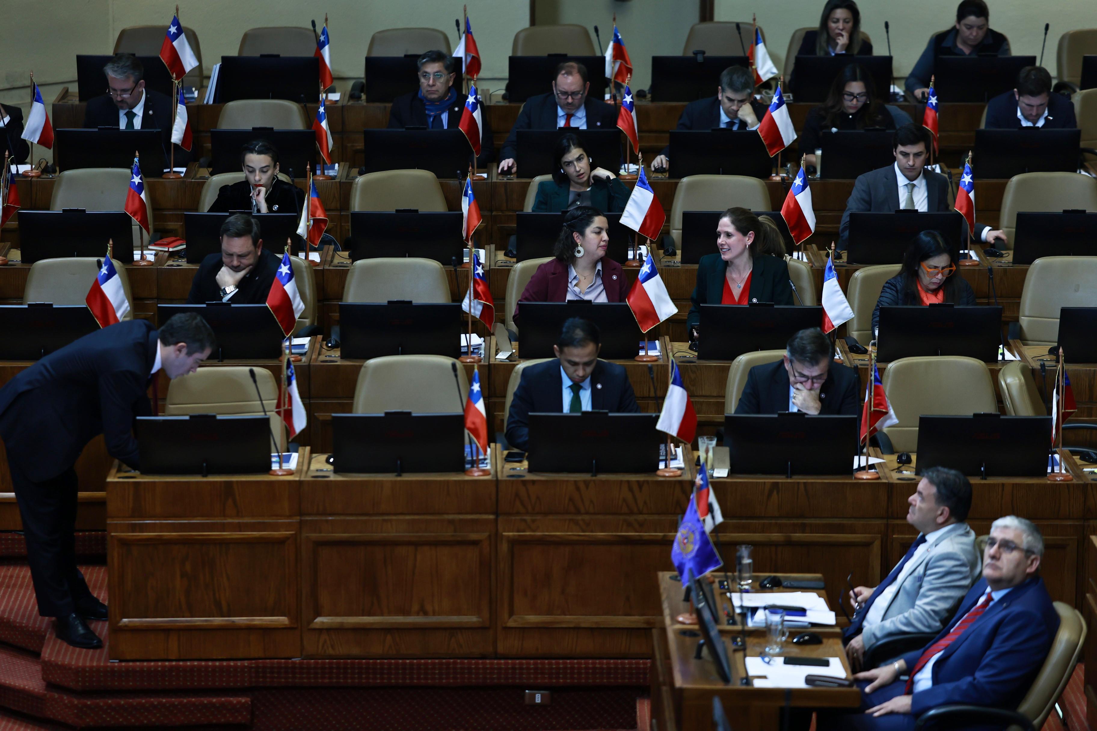 Sesión de la Cámara de Diputados, en Valparaíso, este martes.