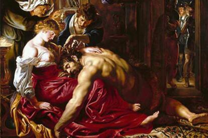<i>Sansón y Dalila</i>, obra expuesta en la muestra de Rubens.