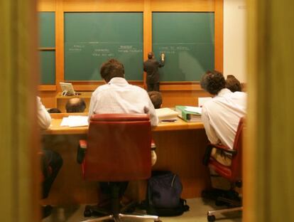 Alumnos de un MBA de la escuela de negocios IESE.