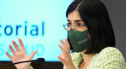 Carolina Darias, tras el Consejo Interterritorial del Sistema Nacional de Salud de este miércoles.