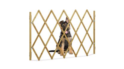 Puerta de bambú para perros de Relaxdays