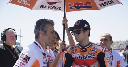 Dani Pedrosa, abans de la sortida al GP d'Holanda l'1 de juliol.