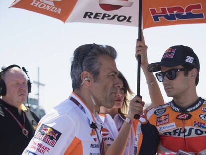 Dani Pedrosa, abans de la sortida al GP d'Holanda l'1 de juliol.