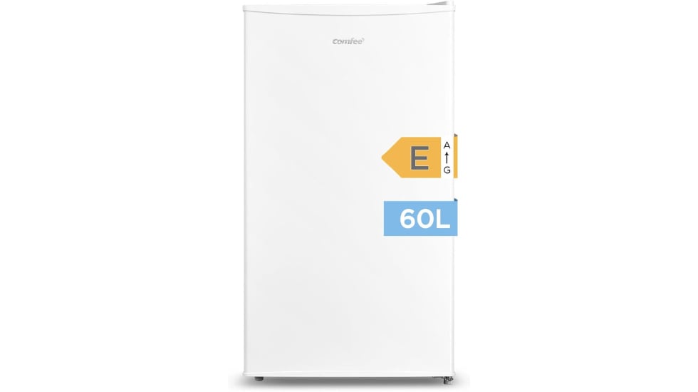 Congelador vertical de 60 litros.