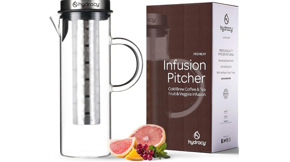 Jarra de vidrio con infusor superventas en Amazon.