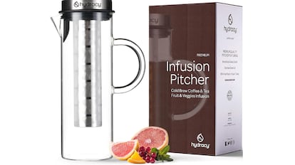 Jarra de vidrio con infusor superventas en Amazon.