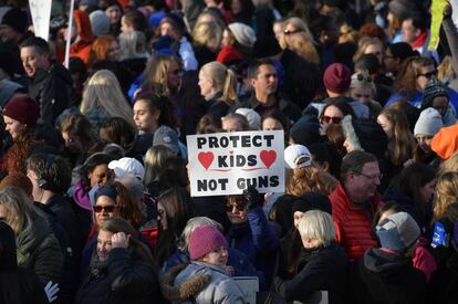 Manifestación March For Our Lives contra la violencia armada en Washington, DC, EEUU 