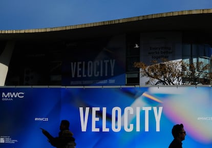 El eslogan del MWC de la edición de este año, 'Velocity'