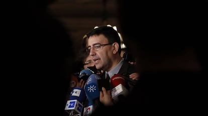El portavoz de la gestora del PSOE, Mario Jiménez.