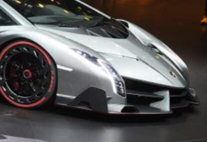 El Lamborghini Veneno es presentado en la v&iacute;spera del primer d&iacute;a de prensa de la 83 edici&oacute;n del Sal&oacute;n Internacional del Autom&oacute;vil de Ginebra.