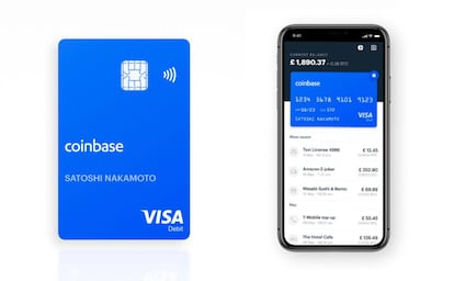 La tarjeta y la app de Coinbase