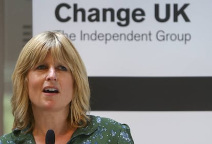 Rachel Johnson, en un momento de su campaña, en mayo de 2019 en Bath.