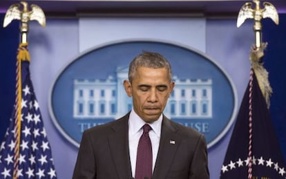 Obama, durante su comparecencia este jueves.