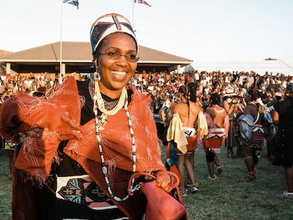 Mantfombi Dlamini Zulu, en un festival cerca de Durban en 2013.