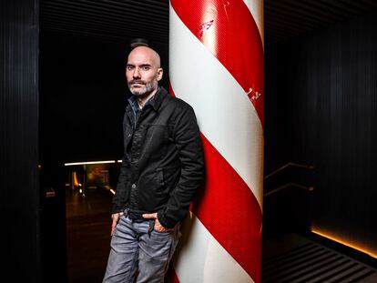 Director F. Javier Gutiérrez, at a movie theater in Madrid.