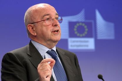 El vicepresidente de la Comisi&oacute;n Europea, Joaqu&iacute;n Almunia.