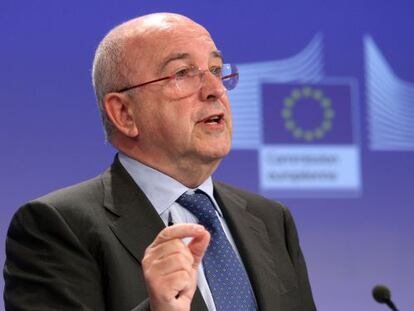 El vicepresidente de la Comisión Europea, Joaquín Almunia.