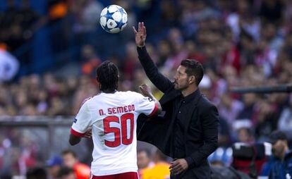 Semedo, del Benfica, y Simeone.