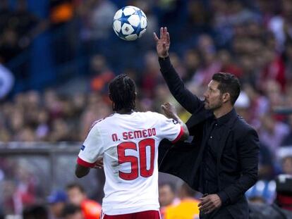 Semedo, del Benfica, y Simeone.