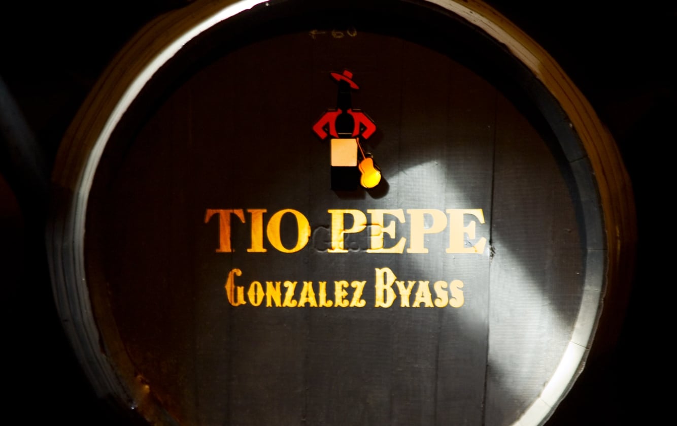 Bota de Tío Pepe, en la bodega González Byass. Imagen proporcionada por la marca.