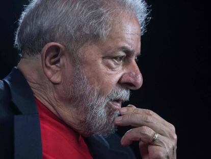 O ex-presidente Lula durante entrevista no Instituto Lula no dia 1º de março