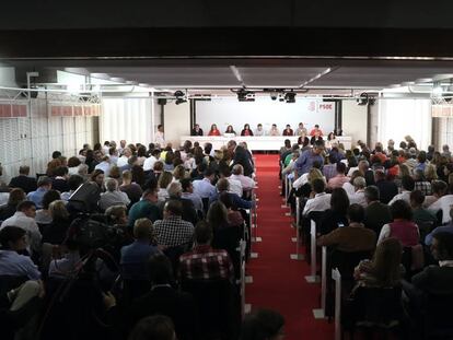 Reunión del Comité Federal del PSOE.