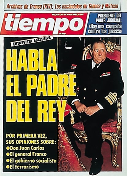 El primer director de la revista, Julián Lago, entrevistó al padre del Rey en 1985, que había renunciado a sus derechos dinásticos en favor de su hijo en 1977. Fue la única entrevista que don Juan concedió en toda su vida a un medio impreso español.