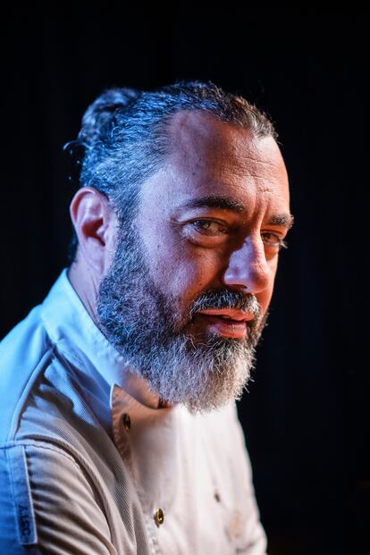 Rafa Zafra, retratado en su restaurante Amar, en el Hotel Palace de Barcelona.