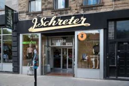 Tienda J. Schreter, en Montreal, donde Cohen compraba calzado.