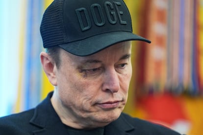 Elon Musk en el Despacho Oval de la Casa Blanca, el 30 de mayo.