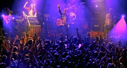 P&uacute;blico durante el concierto de Crystal Fighters en la sala But de Madrid. 