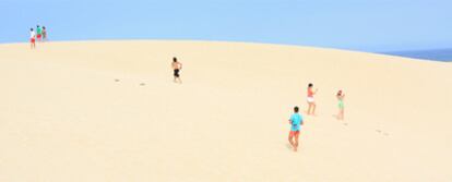 Dunas de Corralejo, al norte de Fuerteventura, uno de los espacios naturales más sorprendentes de Canarias.