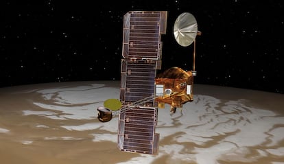 Imagen de la sonda Mars Odyssey de la NASA