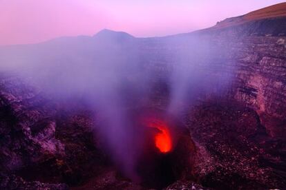 El volcán Masaya, en Nicaragua