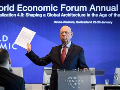 El fundador del Foro Económico Mundial, Klaus Schwab, el pasado 15 de enero. 