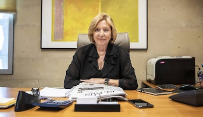 Josefa Gutiérrez, en su último día como directora de Recursos Humanos de PRISA Noticias.