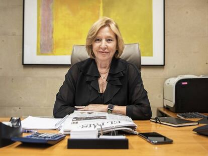 Josefa Gutiérrez, en su último día como directora de Recursos Humanos de PRISA Noticias.