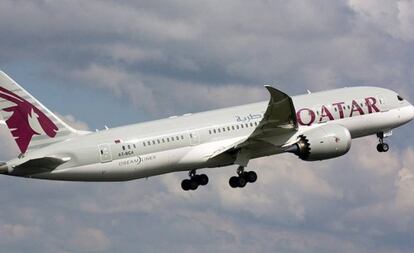 Un avión de Qatar Airways.