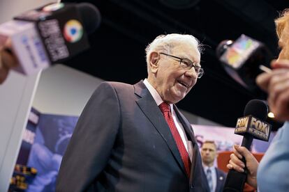 El presidente y director ejecutivo de Berkshire Hathaway Warren Buffett, en Nebraska, EE UU, el 4 de mayo de 2019.