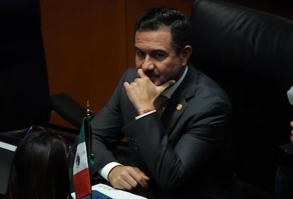 Miguel Ángel Yunes Márquez durante la sesión ordinaria en el Senado de la República, el 15 de octubre 2024.