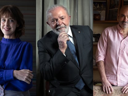 Irene Vallejo, Luiz Inácio Lula da Silva y Eduardo Sacheri.