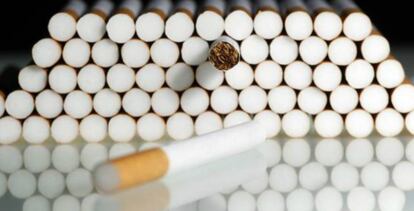 Cigarrillos sueltos a la venta en un estanco.
