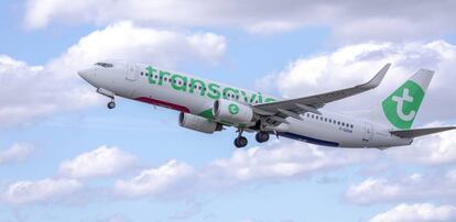 Avión de la 'low cost' Transavia.