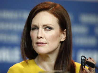 Julianne Moore, fotografiada ayer en Berlín durante la presentación de <i>The kids are alright.</i>