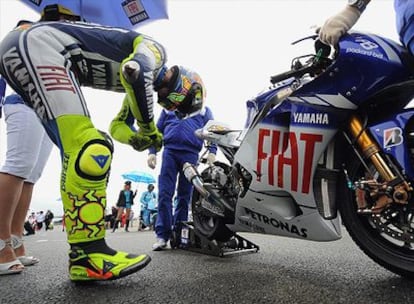 Rossi prepara su moto antes del Gran Premio de Francia, celebrado el pasado mes de Mayo.