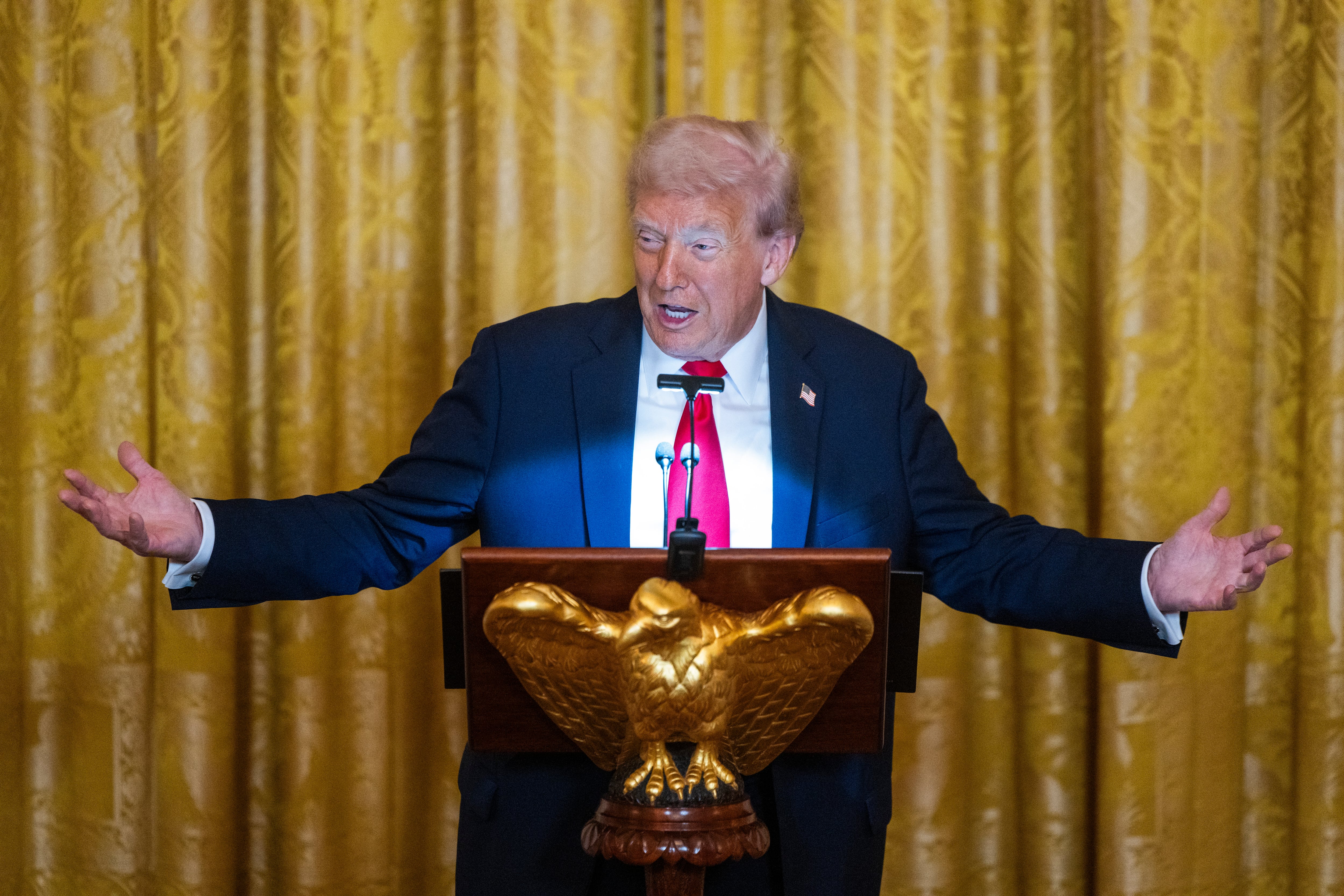 Donald Trump, este miércoles, en la Casa Blanca.