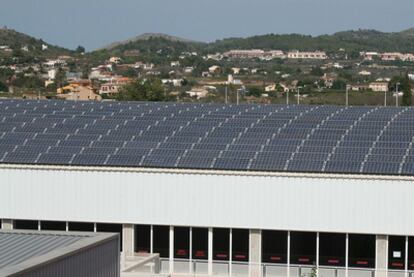 Planta fotovoltaica en Gata de Gorgos.