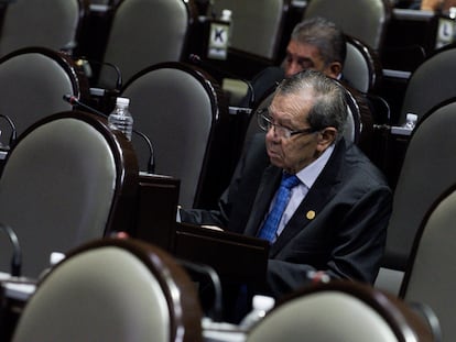 Porfirio Muñóz Ledo en la Cámara de Diputados, en 2019.