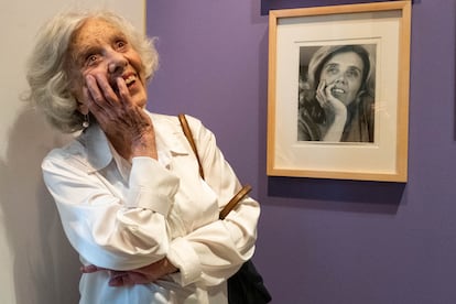 La escritora mexicana Elena Poniatowska en el Museo del Estanquillo el 16 de junio de 2023.