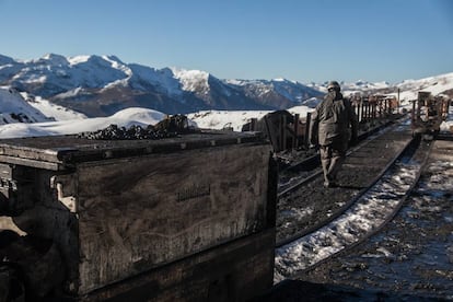 Una mina de carbón cerrada en Cerredo, Asturias.